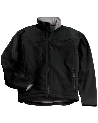 Port Authority Men's Big Wind Resistant Perfect Jacket, Black/Chrome, Large Port Authority Men's Big Wind Resistant Perfect Jacket, Black/Chrome, Large