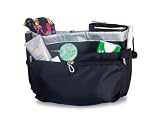 Handbag Heaven Standard Size Handbag Liner & Organiser in Black & Silver - FREE P&P