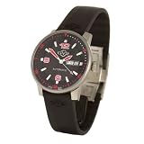 GEVRIL 2 Mens AUTOMATIC SWISS WATCH BLACK RED RUBBER STRAP 4013R by Gevril