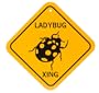World Famous Sign 65231  Aluminum Ladybug Xing Sign