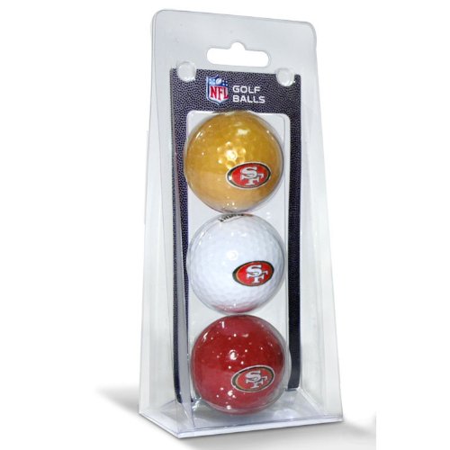NFL San Fransisco 49ers 3-Pack Golf Balls
