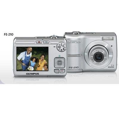 Olympus FE-210 - Digital camera - compact - 7.1 Mpix - optical zoom: 3 x - supported memory: xD, xD Type H, xD Type M