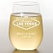 Vegas Wedding Stemless Wine Glass