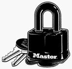 Master Lock Weather Tough Padlocks, #3 With Plastic Cover - Weather Tough Yellow