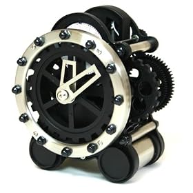 Wil Van Den Bros Gear Alarm Clock Black