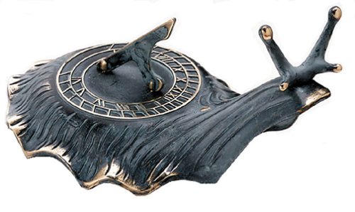 Kay Home Products 14301 Solid Brass Snail Sundial