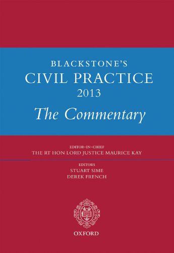 Blackstone's Civil Practice 2013: The Commentary