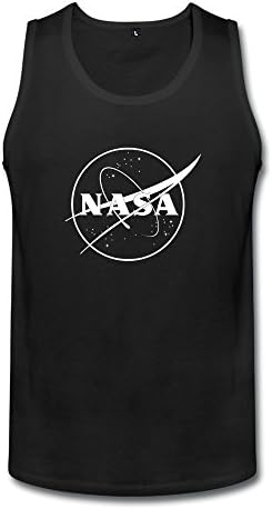 Christy Men's Cool Nasa Logo Next Planet Tank Black Size M