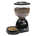 Petmate LeBistro Portion-Control Automatic Pet Feeder, Black, 4.2 Pounds