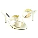 CAPARROS Dionne New Heels Slides Shoes Gold Womens