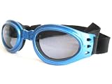 Fashion Pet Dog Goggles Sun Glasses 100% UV Protection Blue Medium