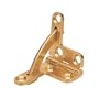 Solid Brass Quadrant Hinges, 1'' x 1'' x 1-1/4'', Pair