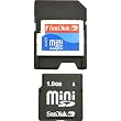 SanDisk 1GB miniSD Card (SDSDM-1024-A10M, Retail Package)
