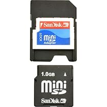 SanDisk 1GB miniSD Card (SDSDM-1024-A10M, Retail Package)
