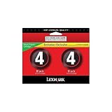 Lexmark #4/#4 Black Combo Twinpack 18C2250 (Office Product) newly tagged