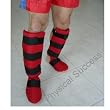 Muay Thai Shin Guards Large Size Red Color