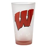 Wisconsin Frosted Pub Glasses Set of 2
