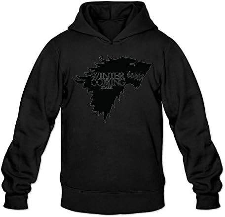 Liuliu Men's Game of Thrones Winter Is Coming Stark Hoodie Sweatshirts