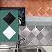 Kitchen & Housewares : BRUSHED ALUMINUM WALL TILES SQUARE