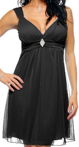 Black Strap Rhinestone Evening Prom Party Mini Dress