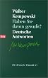 Haben Sie davon gewu�t?: Deutsche Antworten