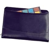 Winn Napa Leather Zippered Writing Pad Black