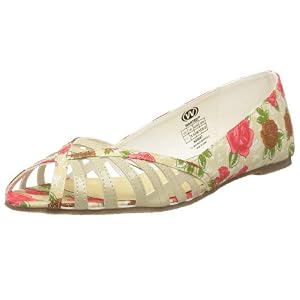 Buy Wanted Ladies Bouquet Open Toe Flat by Wanted