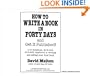 How to Write a Book in Forty Days and Get It Published!