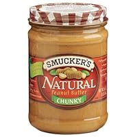 Smucker's Natural Chunky Peanut Butter - 16 oz Glass Jar