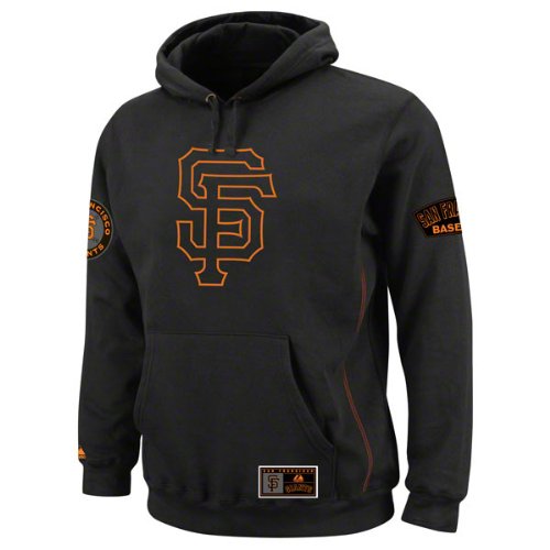 Majestic San Francisco Giants Black Be Proud Pullover Hoodie Sweatshirt (XX-Large)