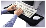Kensington Wrist Pillow Extended Platform, Keyboard and Mousepad Wrist Rest in Black (L36822US)