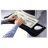 KensingtonWristPillowExtendedPlatform,KeyboardandMousepadWristRestinBlack(L36822US)