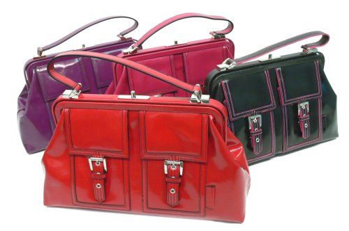 XOXO Charlotte Patent Leather Doctor's Satchel Handbag
