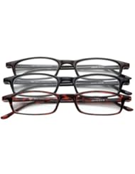 Health and Beauty: Half Eye Style Magnifying Reading Glasses +2.0 Set of 3 Pairs ValuPac - Neoptx
