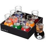 Promobo  Set Lot 6 Verres &agrave; Shot Shooters Ap&eacute;ro Imprim&eacute; Kamasutra