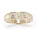 Men's 10k Yellow Gold Diamond Gents Ring (0.015 cttw, J-K Color, I2-I3 Clarity), Size 10.5
