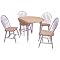 Arrowback Drop Leaf 5 Piece Set-White