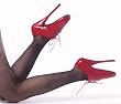 7 Inch Inch Sexy High Heel Fetish Shoes Ballet Shoes With Bow Red Patent Devious