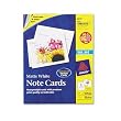 Printer-Compatible Cards, 4-1/4 x 5-1/2, 2 per Sheet, 60 Cards/Envelopes per Box