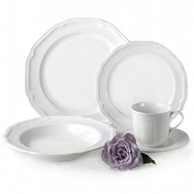 Buy Mikasa Antique White 45-Piece Dinnerware Set, Service for 8