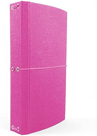 CitriDori: Hard Cover Traveler's Notebook in Orchid. Refillable Journal with Pen Loop by Citrus Book Bindery.