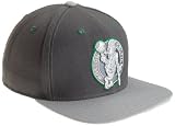 NBA Men's Graystone Flat Brim Snapback Hat (Boston Celtics, Adjustable)