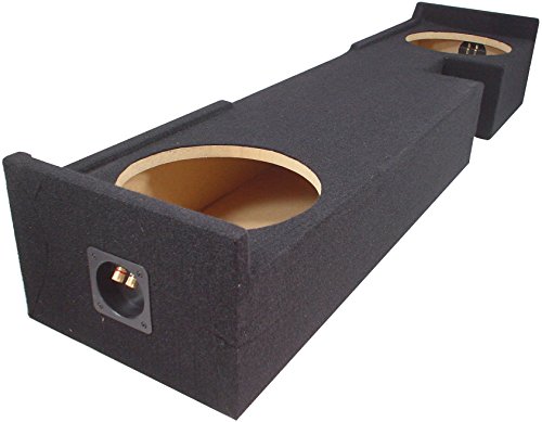 American Sound Connection ASC FORD03EX2X10 Compatible with Ford F150 Extended Super Cab Truck 2000-2003 Custom Dual 10" Sub Box Enclosure
