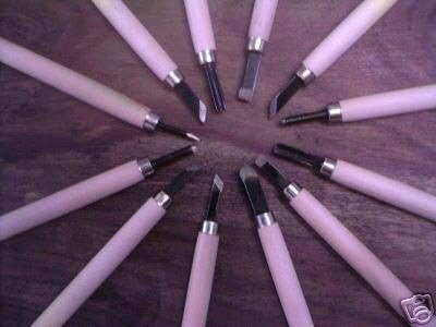 12 Piece Chisel Tip Wood Carving Carpentry Tool Set