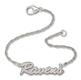 Baltimore Ravens Sterling Silver Bracelet