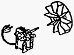 Broan #BP27 50CFM Fan Motor/Wheel