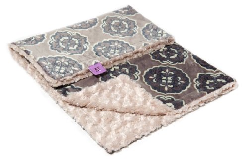 Magnolia Line Minky Baby Blanket Plush Grey picture