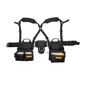 DEWALT DG5641 19-Pocket Framer's Combo Apron with Suspenders by 