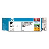 91 Print Cartridge, With Vivera Ink, For Designjet Z6100 Series, 775ml, Matte Black