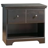 Mountain Lodge Collection Night Stand in Ebony Finish By South Shore Furnit ....